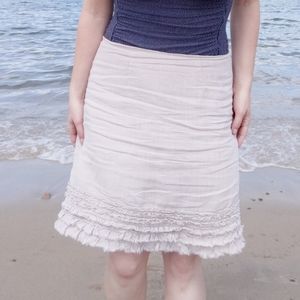 Natural Beige Linen Skirt by Tommy Bahama